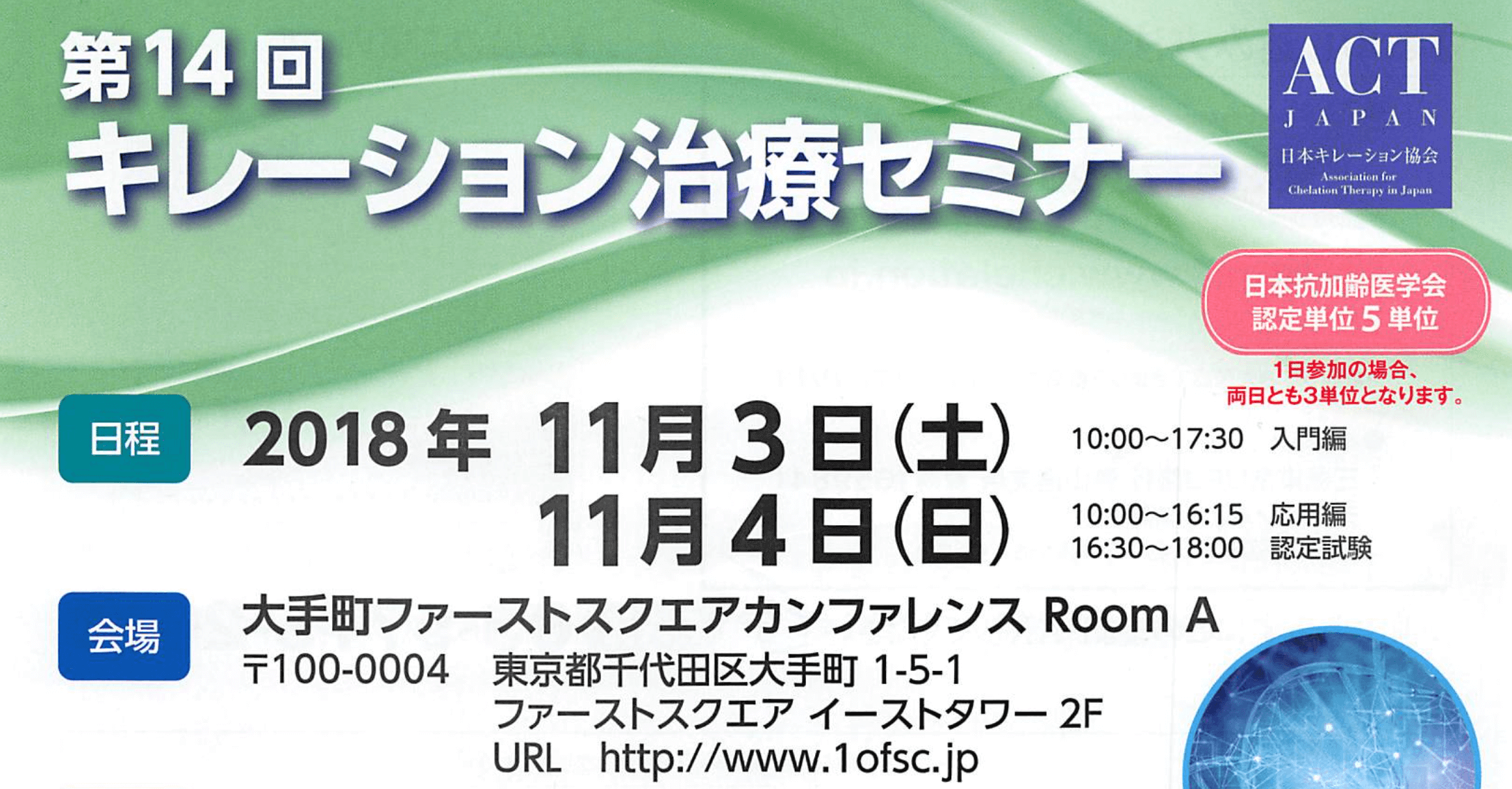 第１４回キレーション治療セミナーより 2 2 キレーション治療 療法 アンチエイジング治療は満尾クリニック